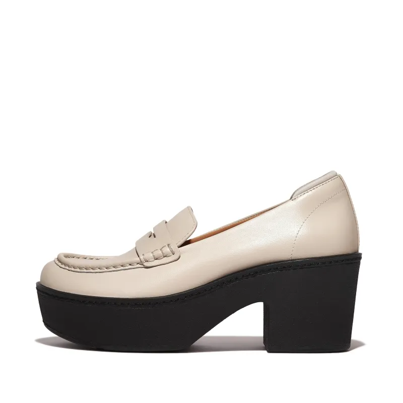 PILAR Leather Platform Loafers sold by Zulily