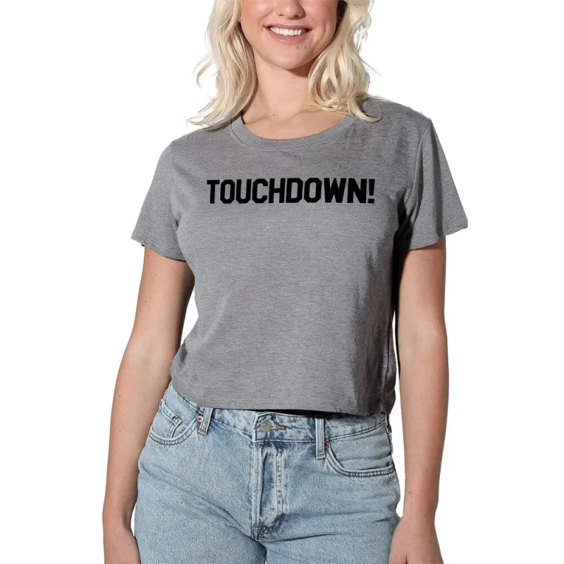 Touchdown Crop Tee sold by Zulily