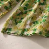 Green Watercolor Wide-Leg Pants sold by Zulily