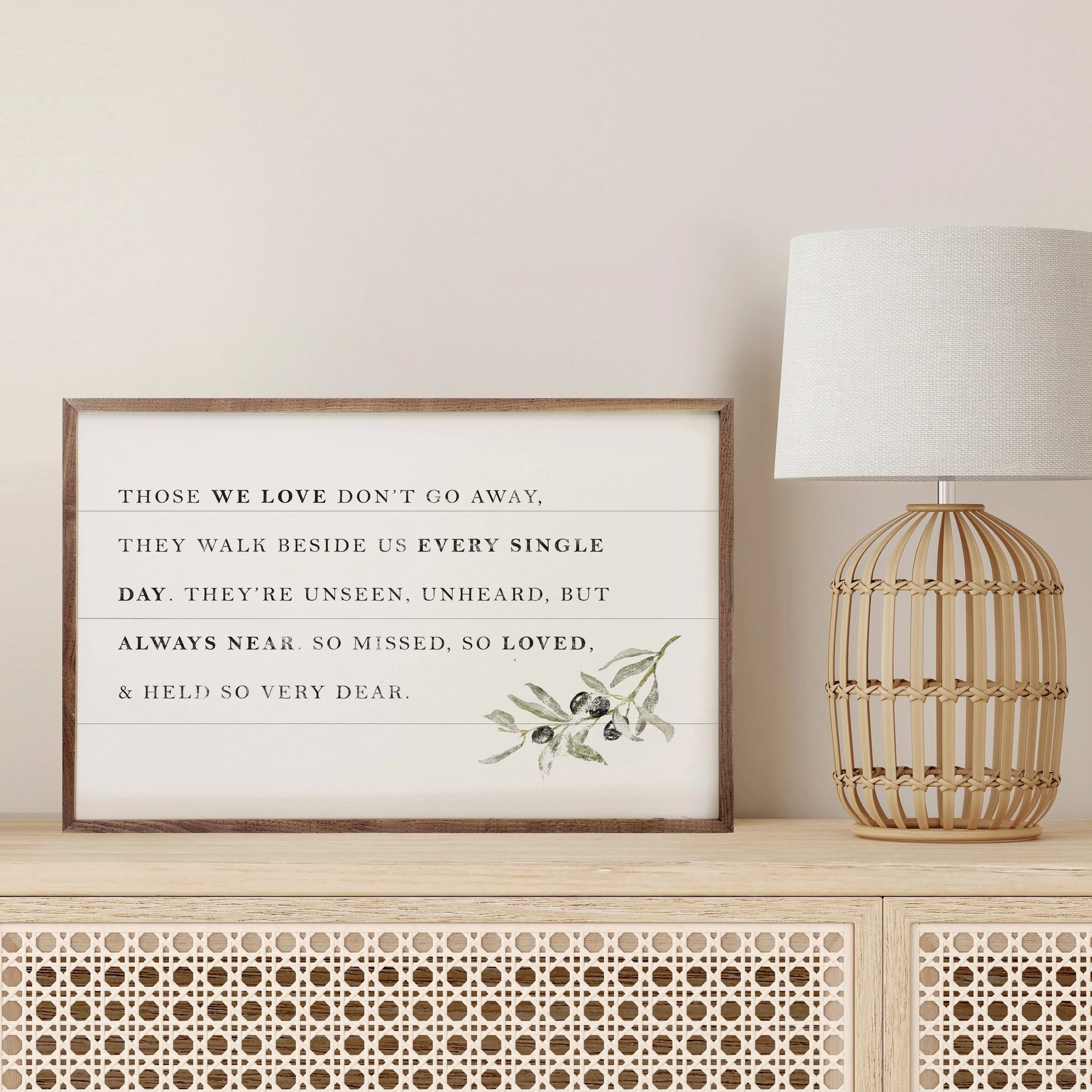 Those We Love Don't Go Away White sold by Zulily