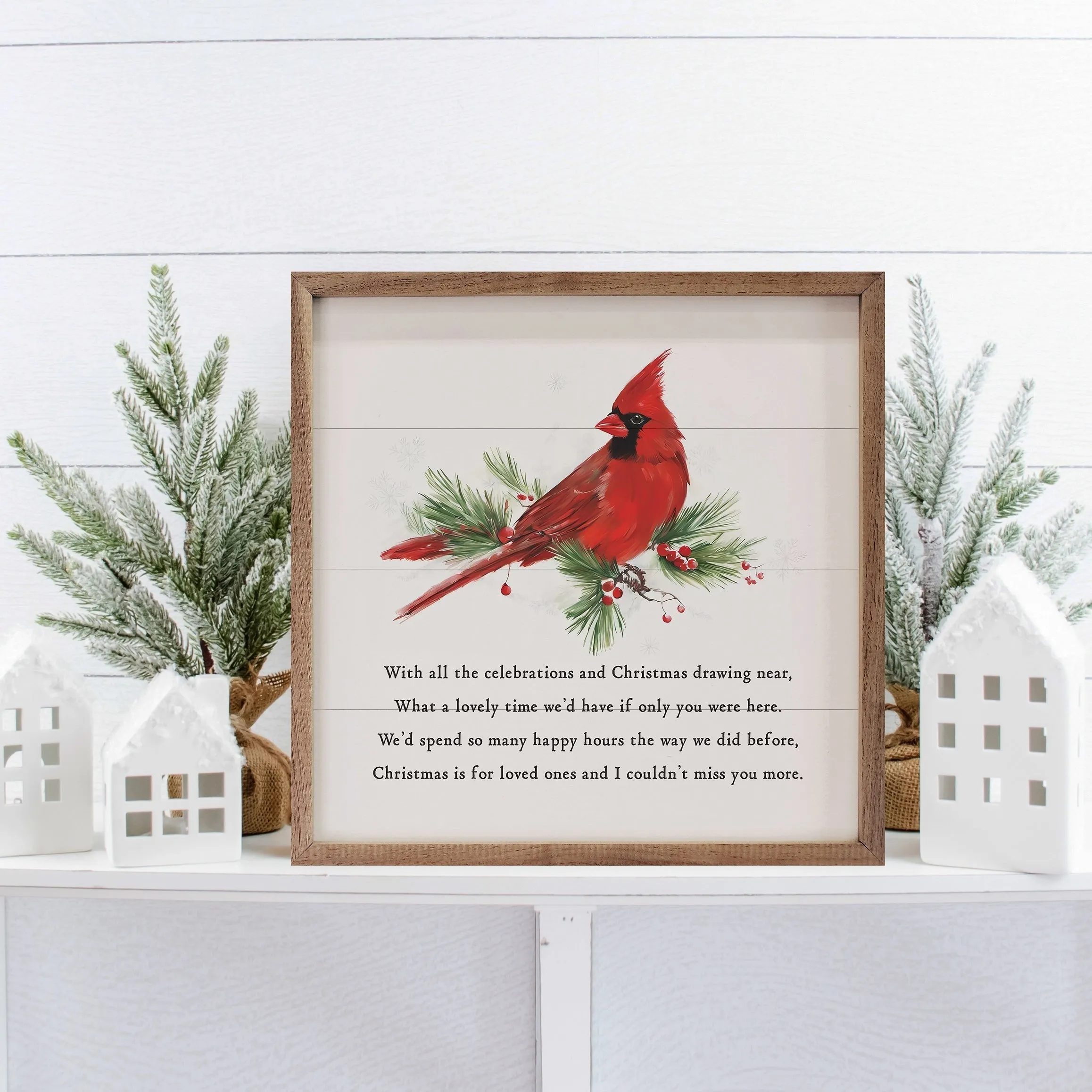 Christmas Drawing Near Cardinal White sold by Zulily