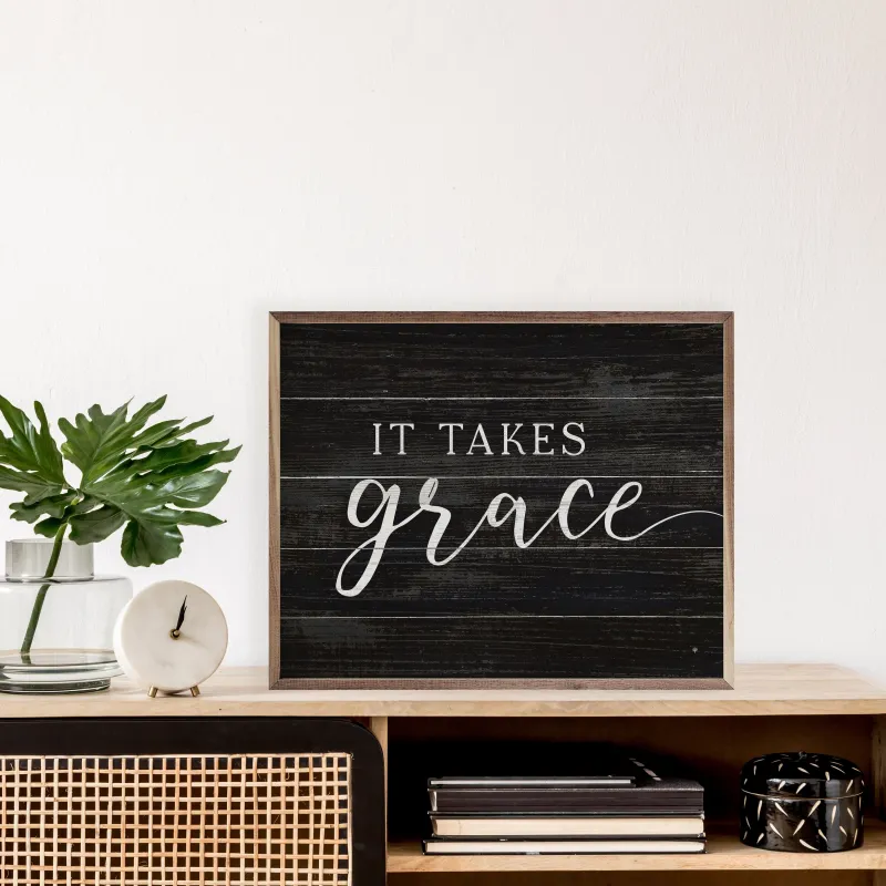 It Takes Grace Black sold by Zulily