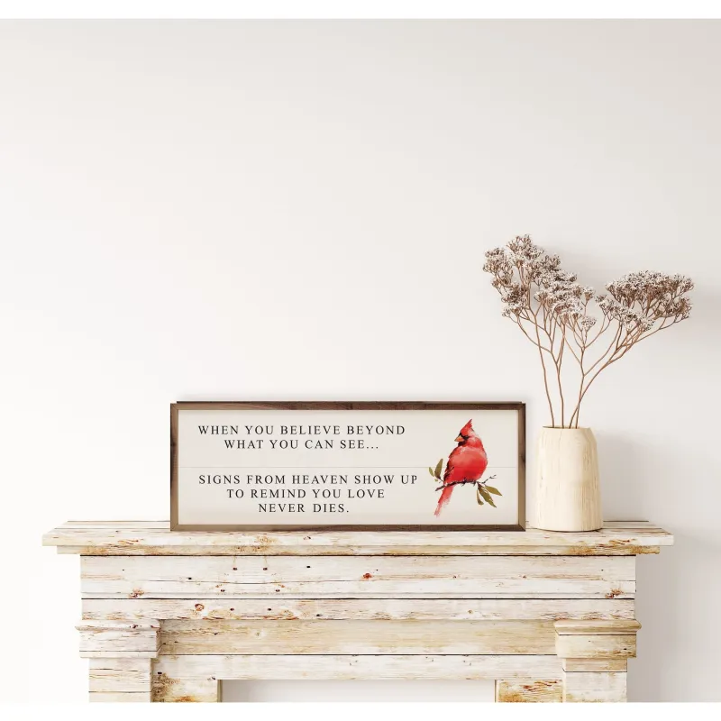 Love Never Dies Cardinal White sold by Zulily