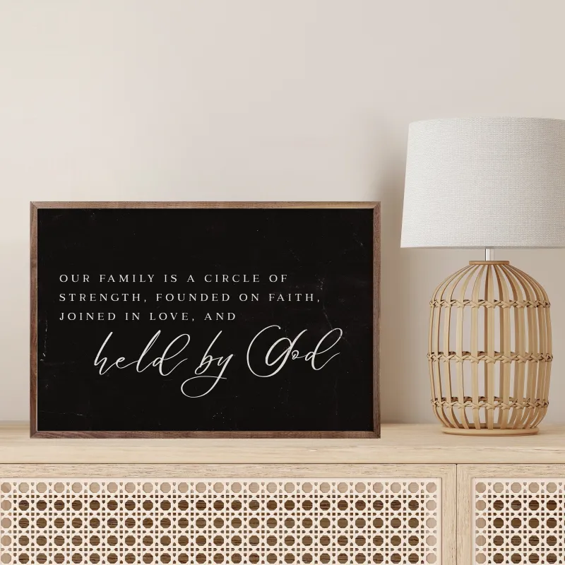 Held By God Black sold by Zulily