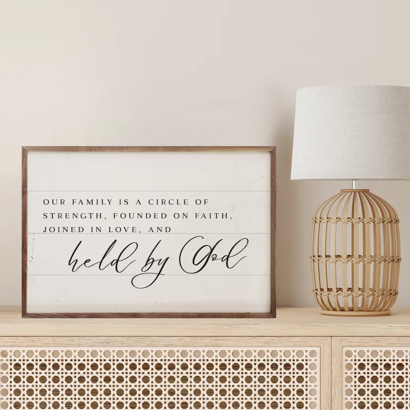 Held By God White sold by Zulily