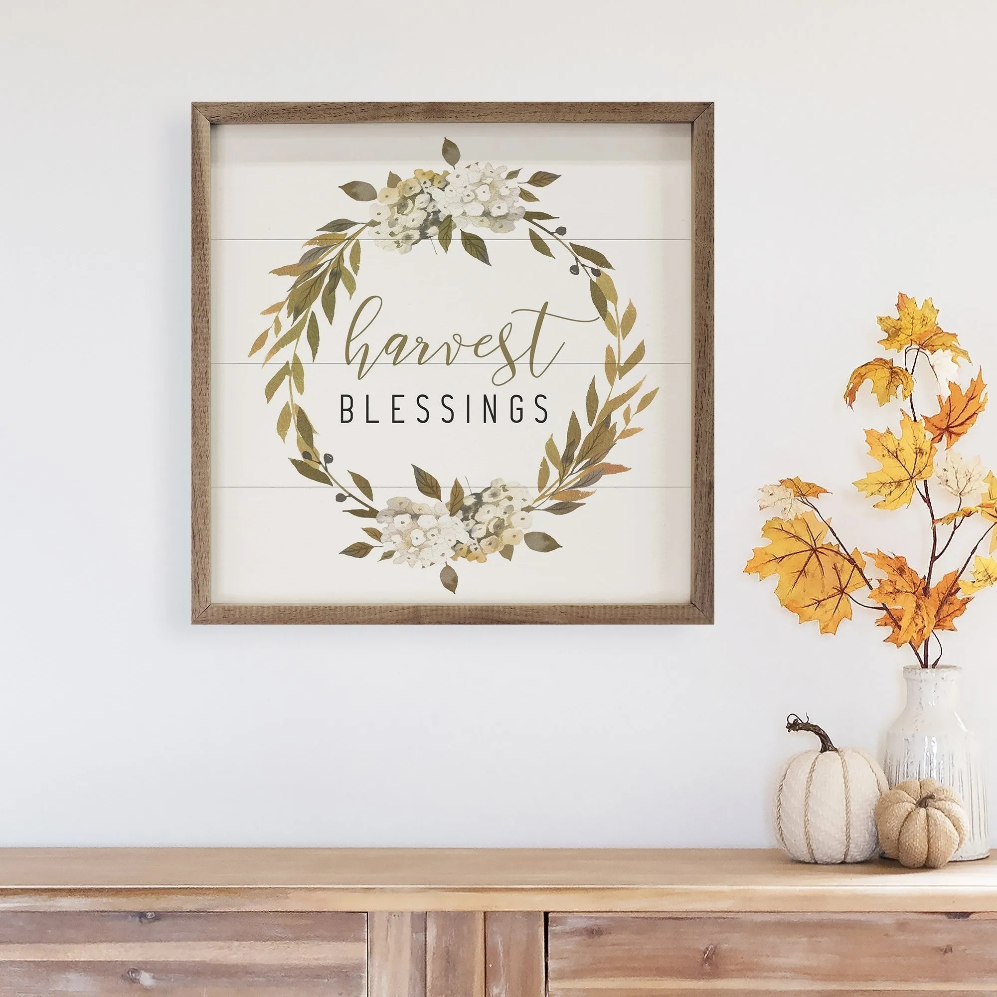 Harvest Blessings Wreath White sold by Zulily product image thumbnail 2