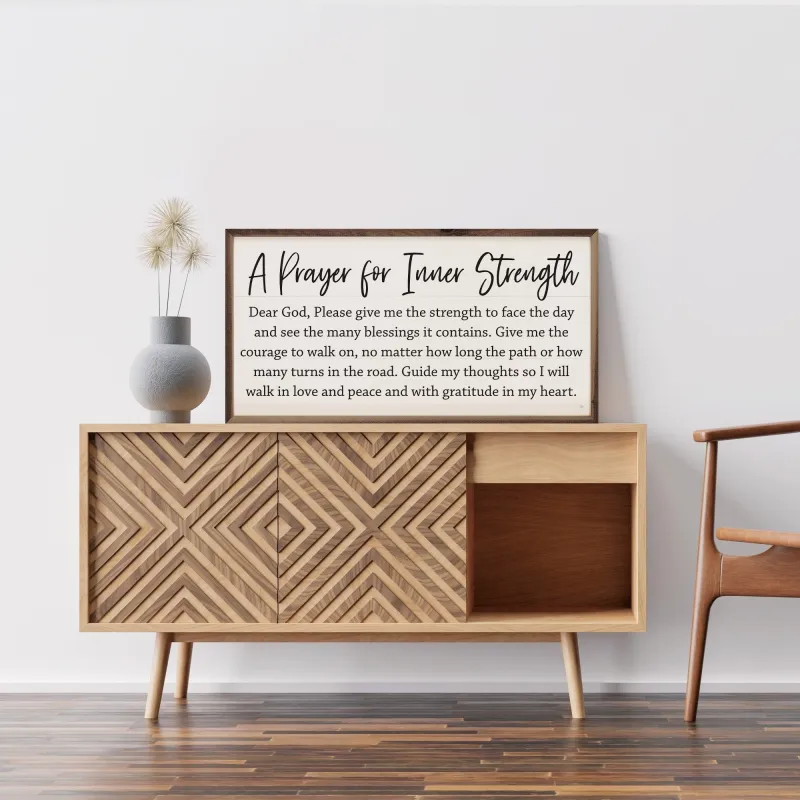 A Prayer For Inner Strength White sold by Zulily