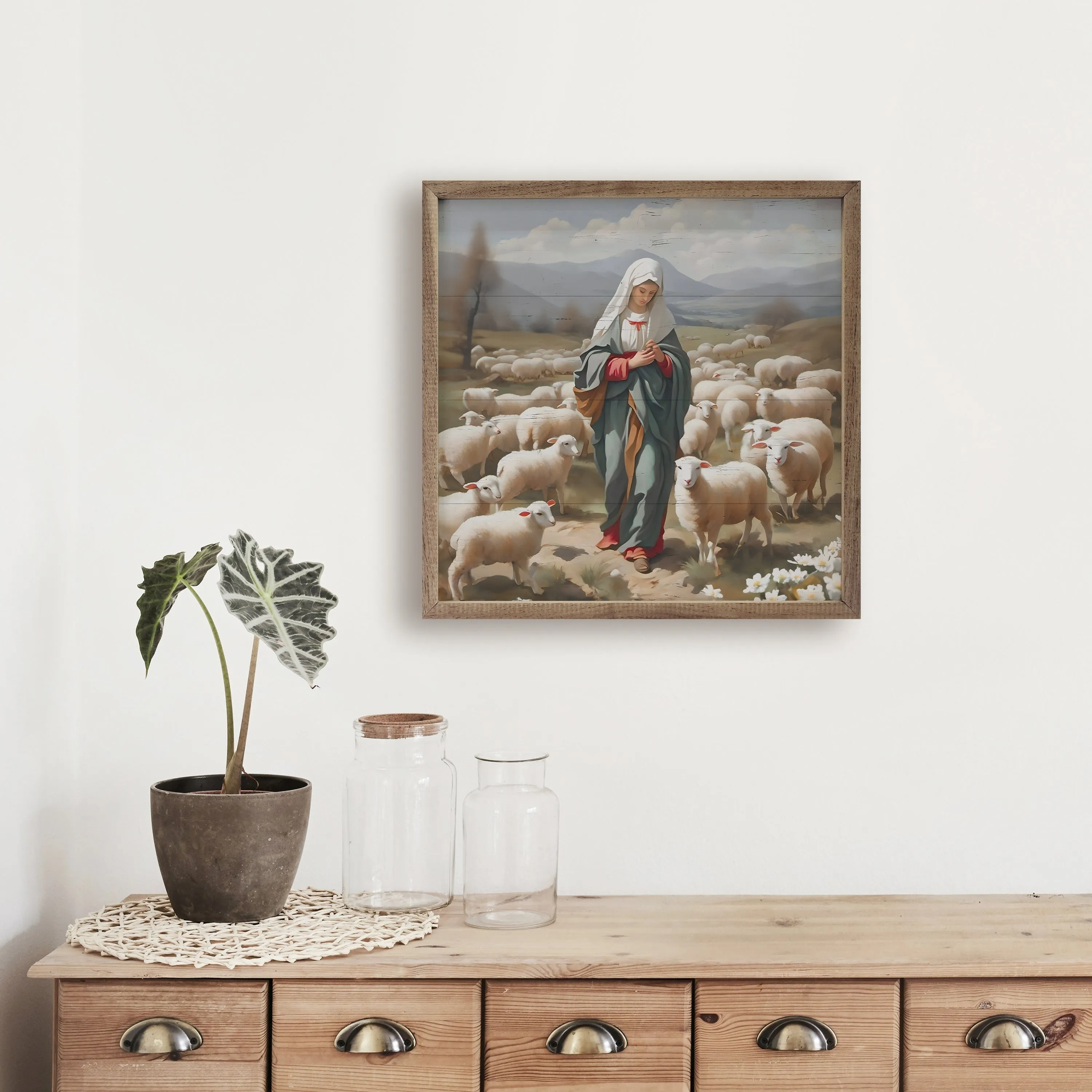 Mary With Sheep sold by Zulily product image thumbnail 2