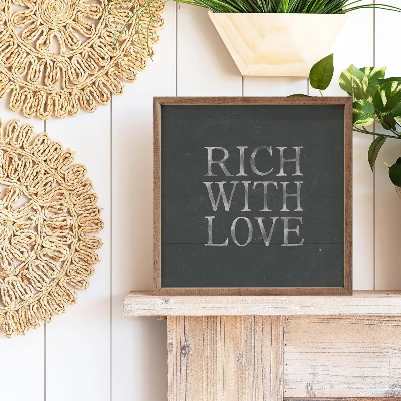 Rich With Love Slate sold by Zulily