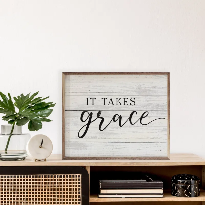 It Takes Grace White sold by Zulily