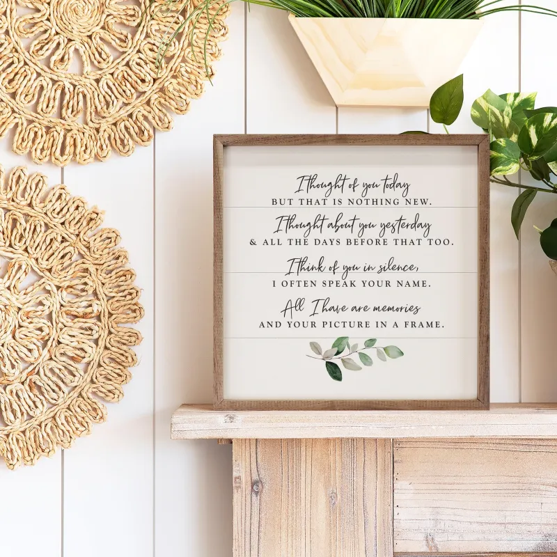 I Thought I Think All I Have Greenery White sold by Zulily