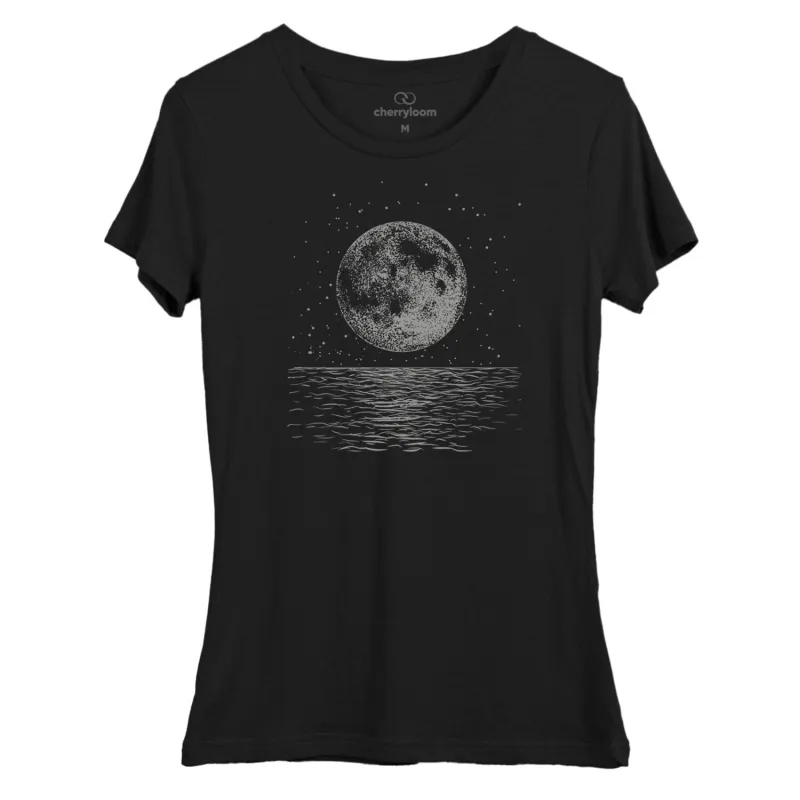 Moon Set women's fitted tee sold by Zulily