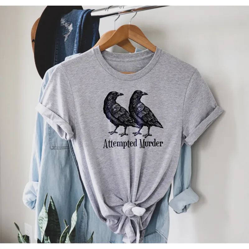 Attempted murder women's oversized tee sold by Zulily