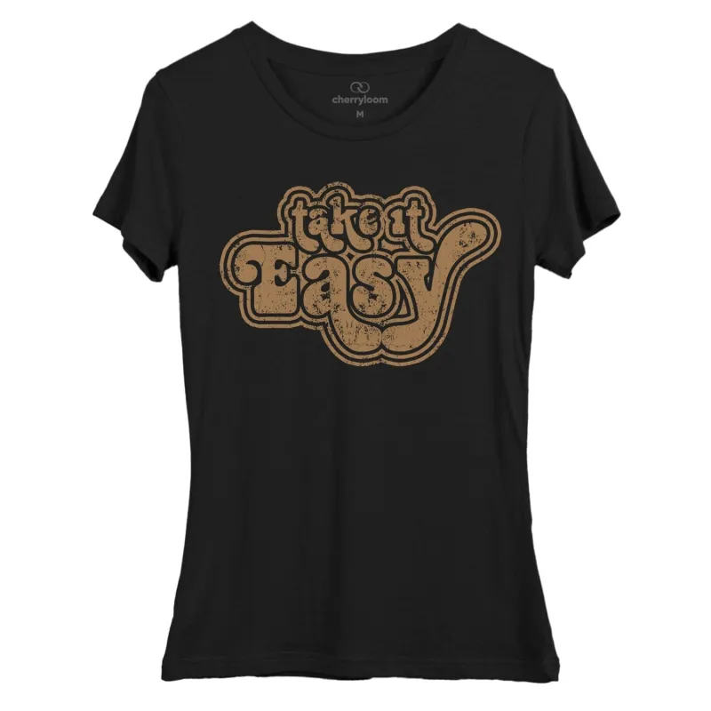 Take it easy women's fitted tee sold by Zulily