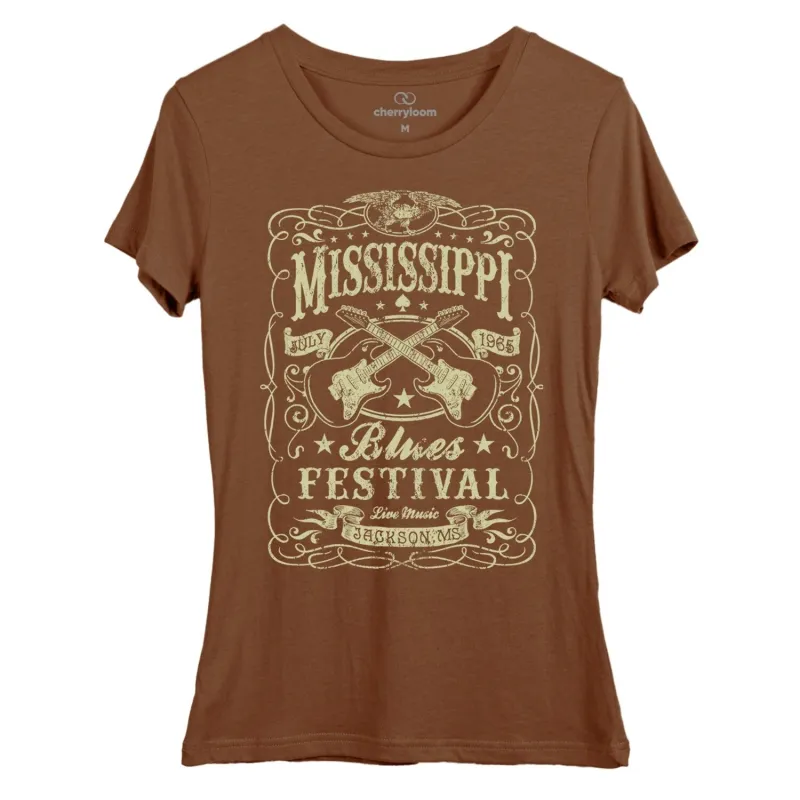 Mississippi Blues women's fitted tee sold by Zulily