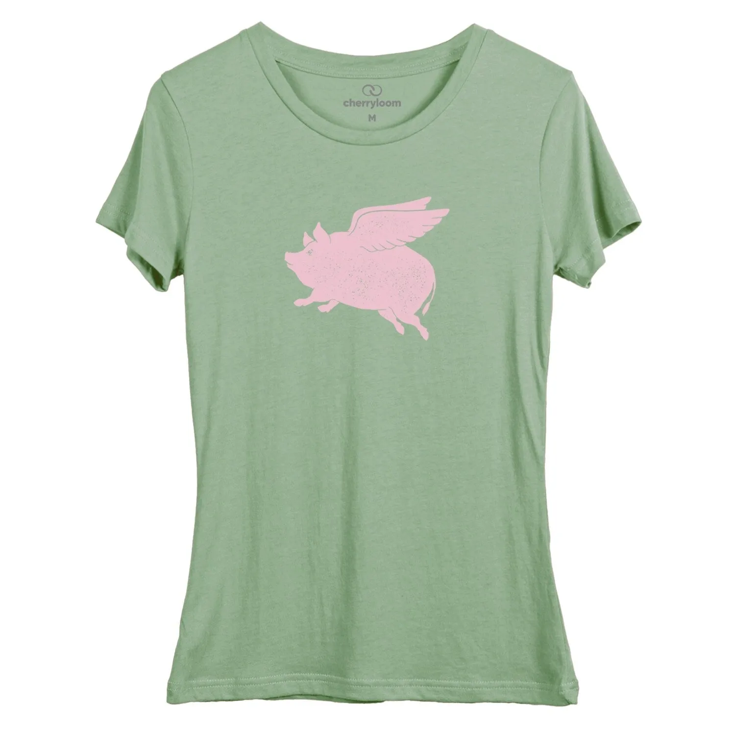 Pigs Can Fly women's fitted tee sold by Zulily