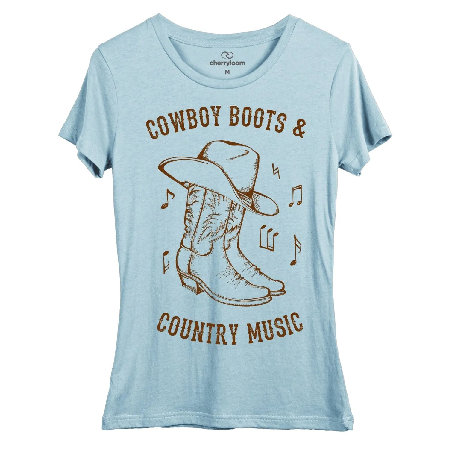 Cowboys trucks & country music women's fitted tee sold by Zulily