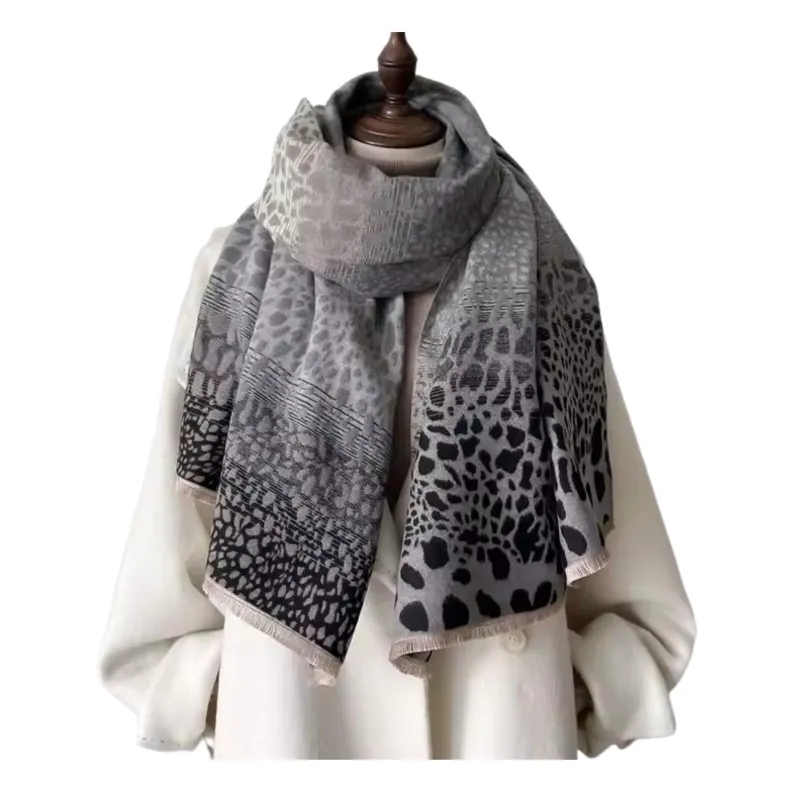Elegant Gradient Leopard Print Scarf sold by Zulily