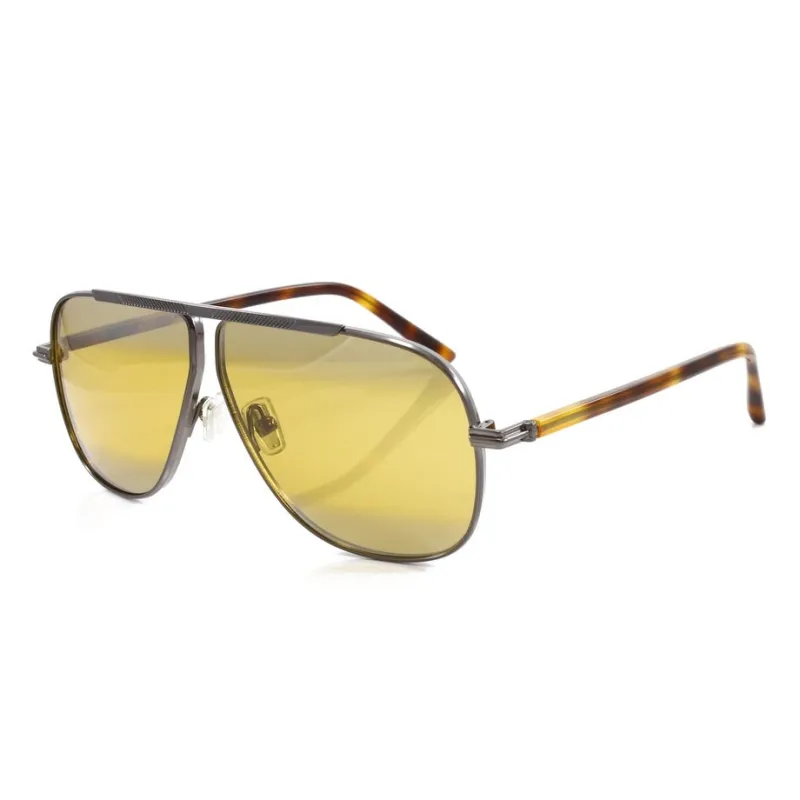Ewan Dark Ruthenium Men's Metal Aviator Sunglasses made by Jimmy Choo