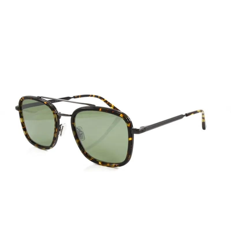 John Havana Red Ruthenium Men's Aviator Metal Sunglasses made by Jimmy Choo