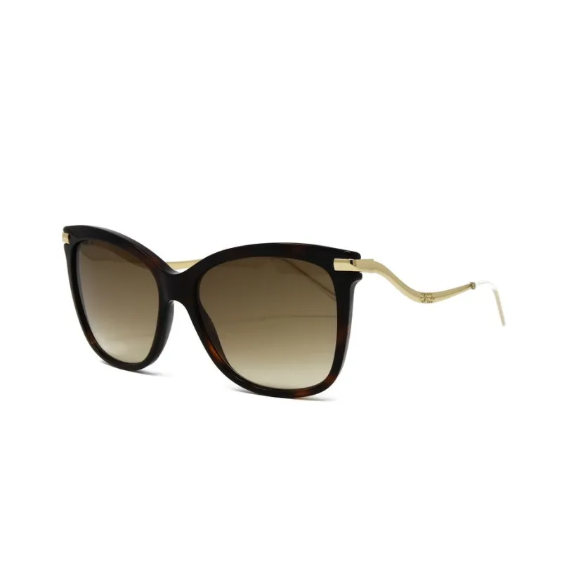 Steff Glitter Havana Women's Cat Eye Plastic Sunglasses made by Jimmy Choo