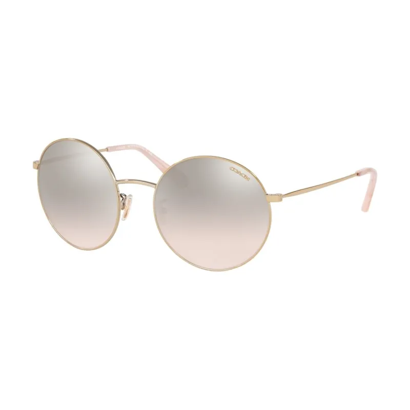 Light Gold Women's Round Metal Silver Pink Lens Sunglasses sold by Zulily