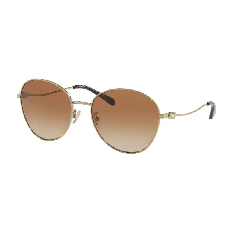 Light Gold Women's Round Metal Brown Lens Sunglasses sold by Zulily