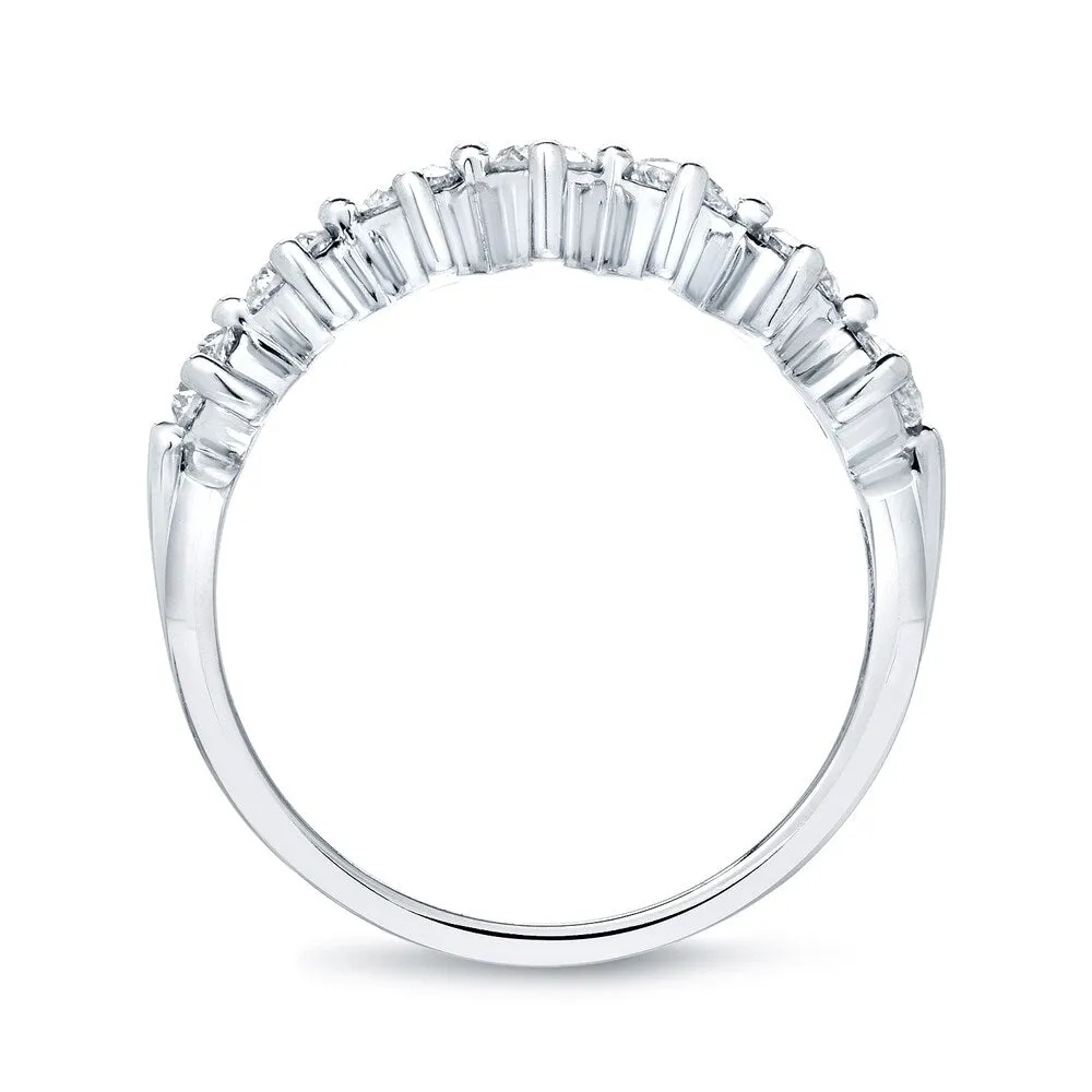 Auriya 14k Gold 3/5ctw Modern 7-Stone Diamond Wedding Band sold by Zulily product image thumbnail 4