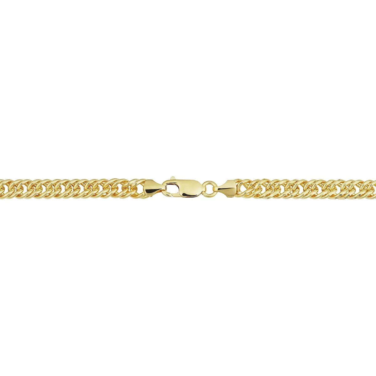 Solid 14k Yellow Gold Filled 6.0 mm Double Curb Link Chain Necklace For Men and Women sold by Zulily product image thumbnail 3