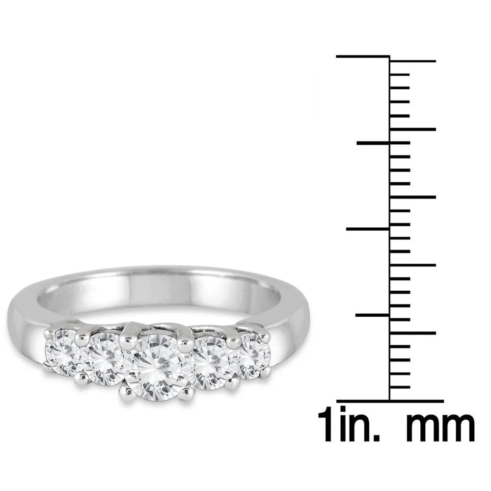 Marquee Jewels 10k White Gold 1ct TDW Diamond Wedding Ring sold by Zulily product image thumbnail 3