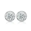 Auriya 3ctw Round Diamond Stud Earrings Bezel-set 18k Gold - GIA Certified sold by Zulily