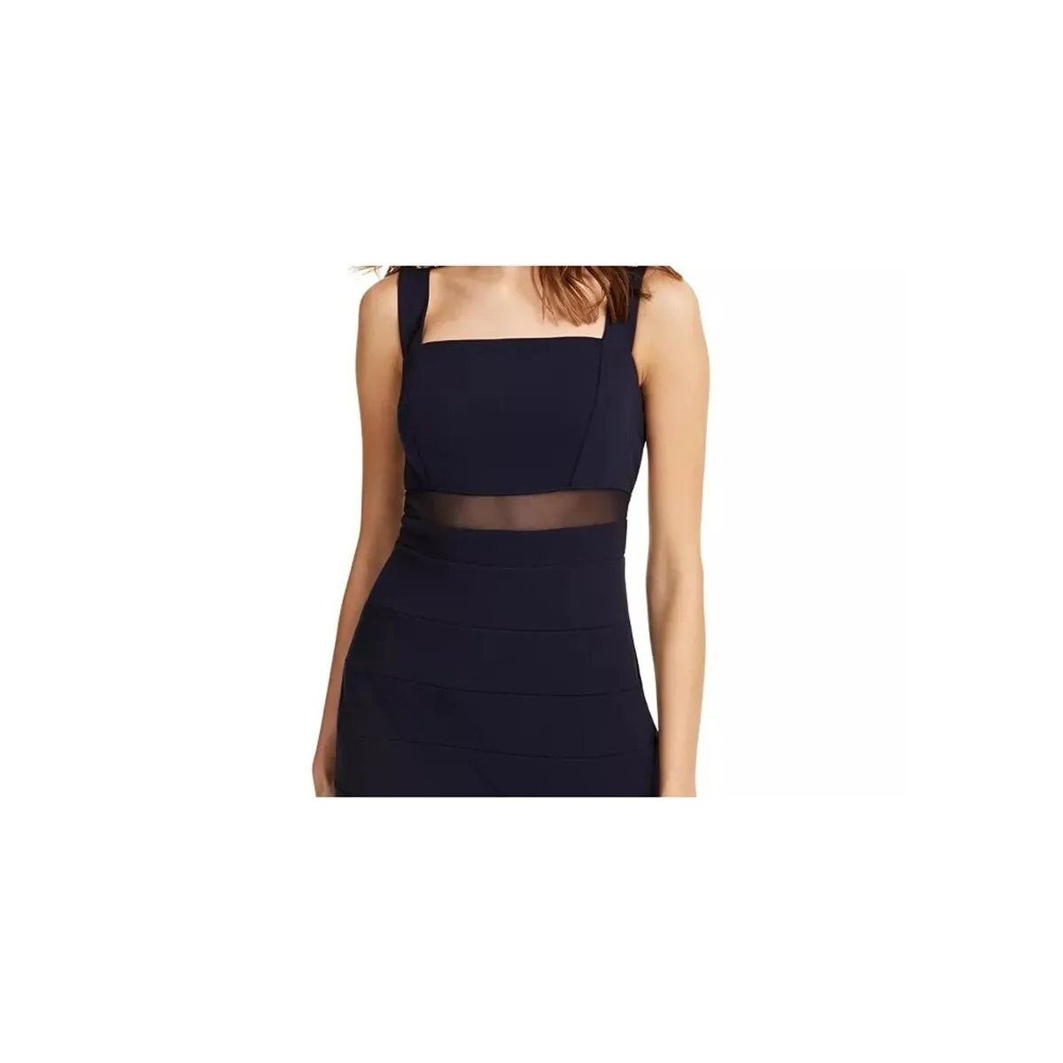 Emerald Sundae Women's Sleeveless Square Neck Short Sheath Cocktail Dress Blue Size Large sold by Zulily product image thumbnail 2