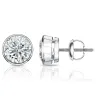 Auriya 3ctw Round Diamond Stud Earrings Bezel-set 18k Gold - GIA Certified sold by Zulily