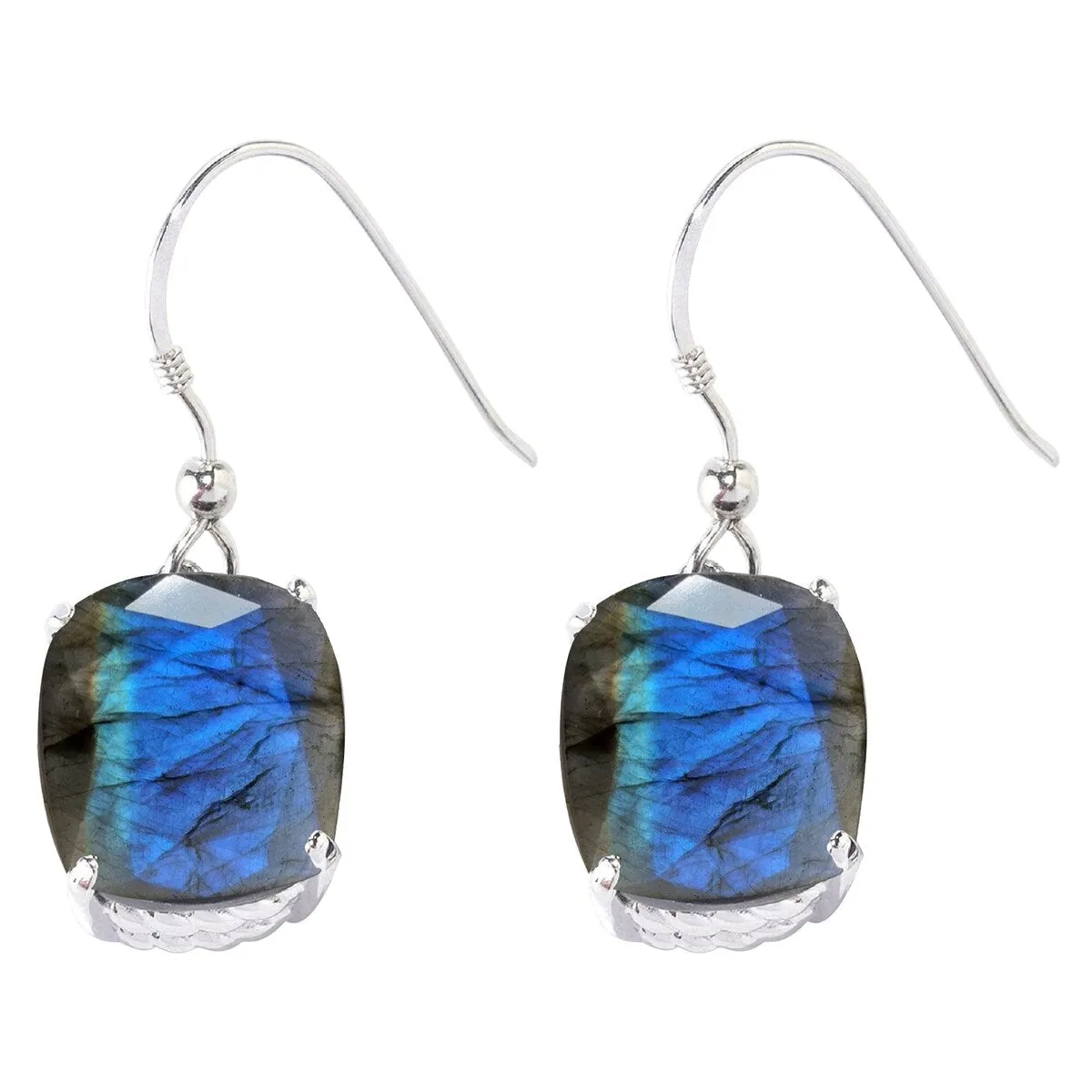 Sterling Silver with Natural Blue Labradorite Dangle Earring sold by Zulily
