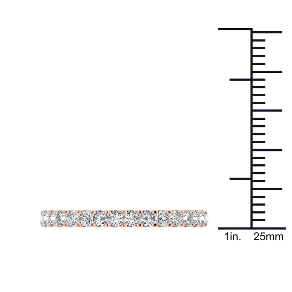 De Couer 10k Rose Gold 1/3ct TDW Diamond Wedding Band sold by Zulily product image thumbnail 4