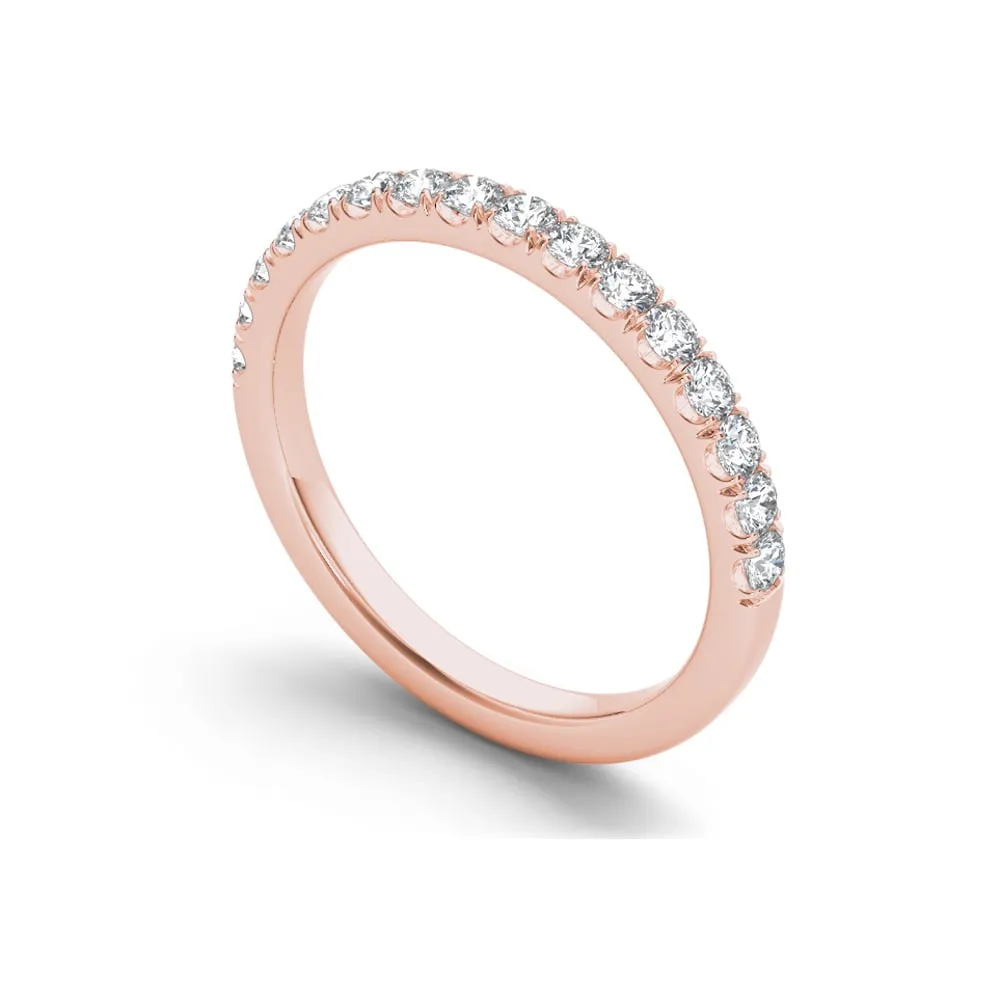 De Couer 10k Rose Gold 1/3ct TDW Diamond Wedding Band sold by Zulily product image thumbnail 2