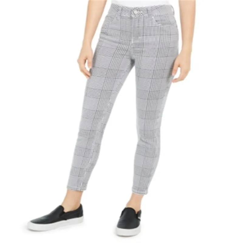 Indigo Rein Junior's Houndstooth Ankle Jeans Grey Size 15 sold by Zulily