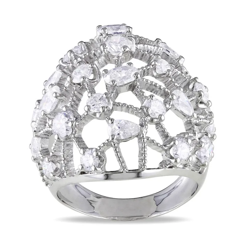 Miadora Signature Collection 14k White Gold 2 3/4ct TDW Diamond Cocktail Ring sold by Zulily