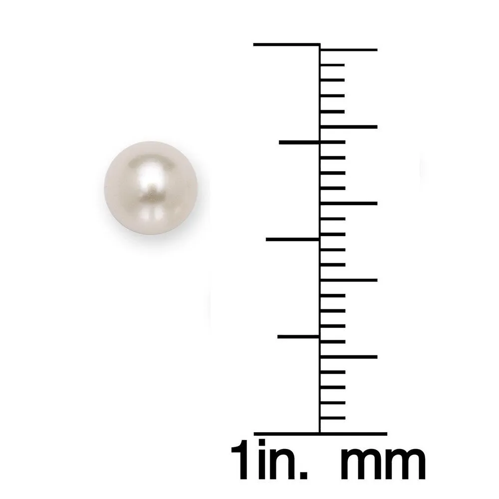 Curata 14k Yellow Gold 6mm Freshwater Cultured Round Pearl Screw Back Stud Earrings sold by Zulily product image thumbnail 3