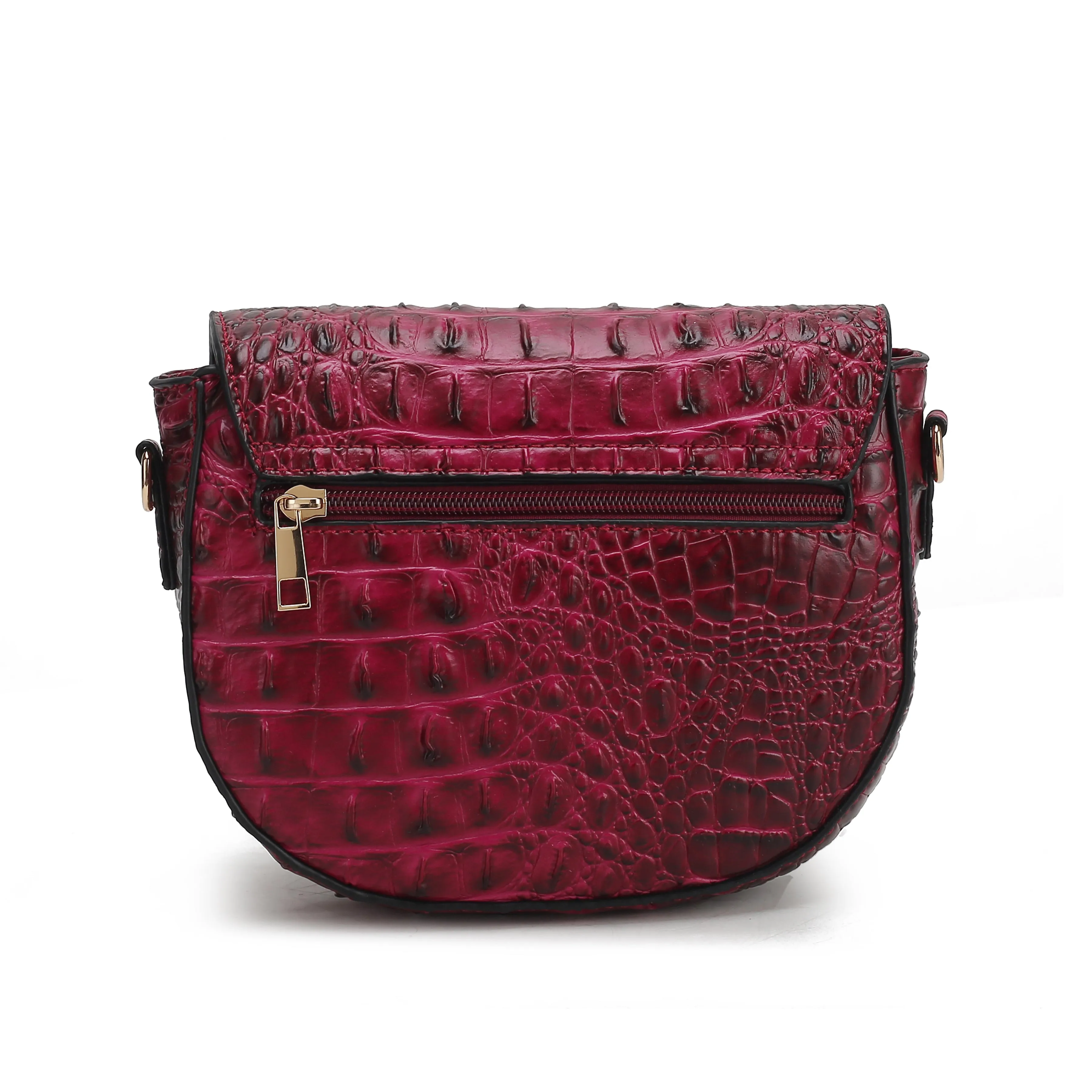 MKF Collection Women's Amalia Solid Croc Crossbody Bag sold by Zulily product image thumbnail 3