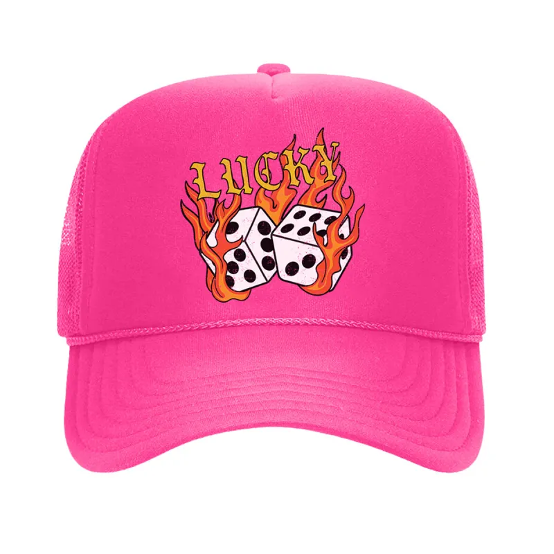 Udear Flame Dice & "Lucky" Hat sold by Zulily