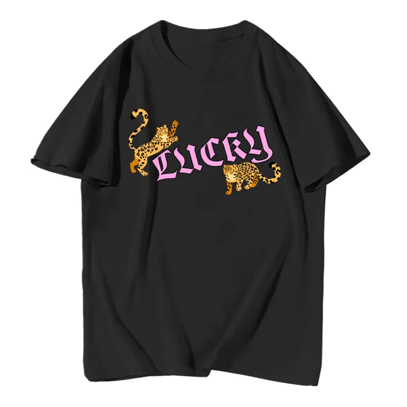 Udear Leopard Round Neck T-Shirt sold by Zulily