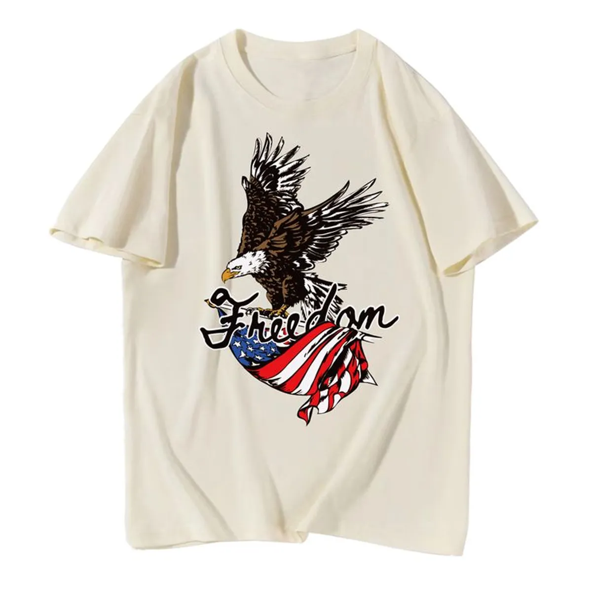 Udear American Flag & Eagle Round Neck T-Shirt sold by Zulily product image thumbnail 2