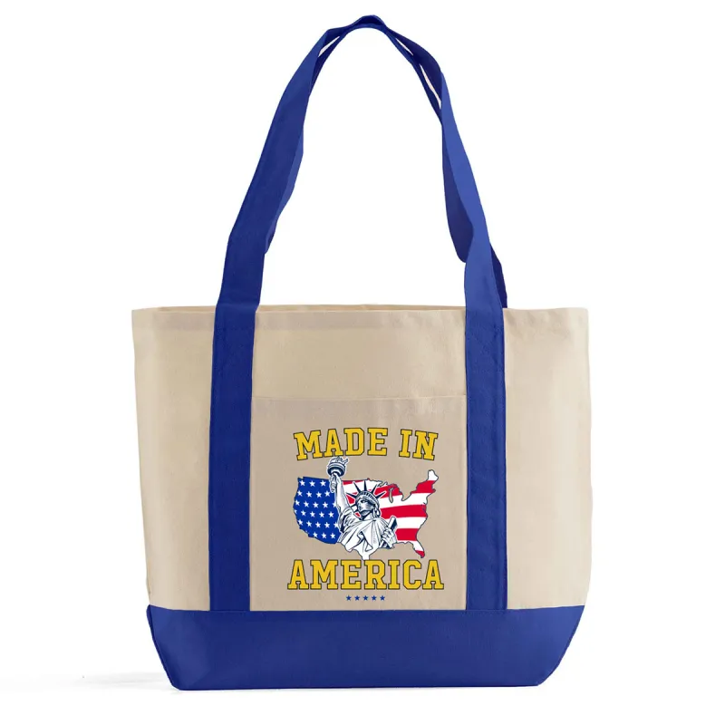 Udear American Flag Canvas bag sold by Zulily