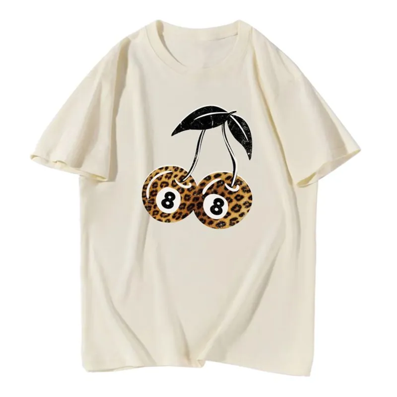 Udear Leopard Cherry Round Neck T-Shirt sold by Zulily