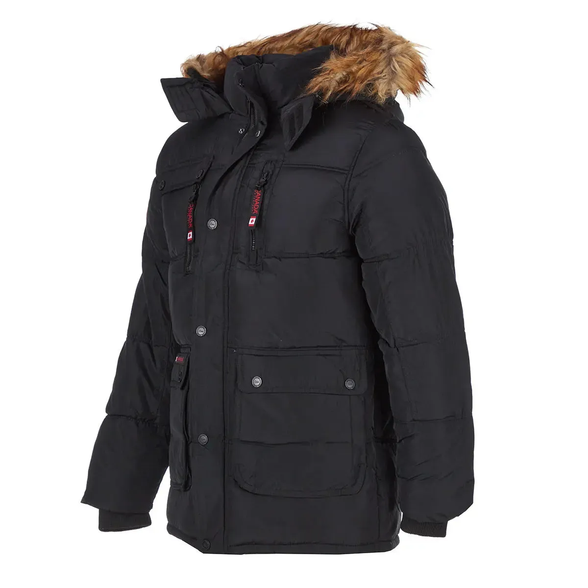 Canada Weather Gear Men's Fur Hooded Puffer Jacket sold by Zulily product image thumbnail 5