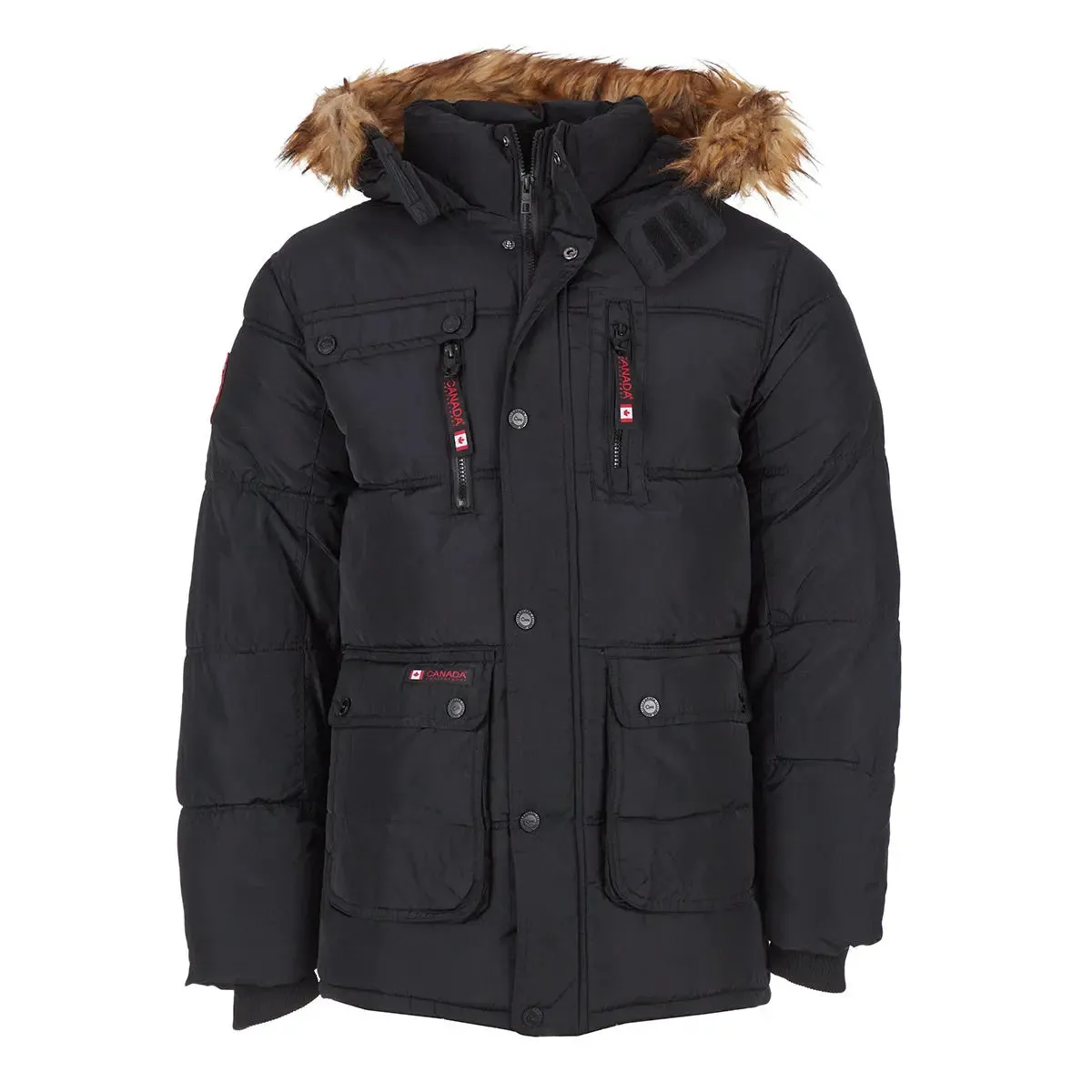 Canada Weather Gear Men's Fur Hooded Puffer Jacket sold by Zulily product image thumbnail 4