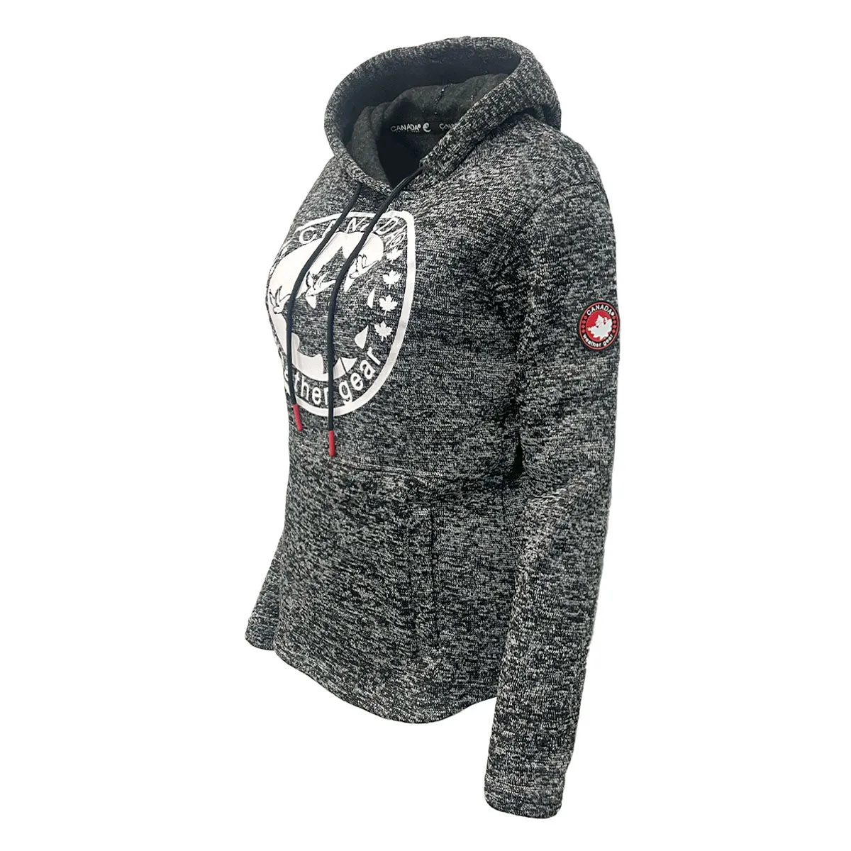 Canada Weather Gear Women's Hooded Sweater Fleece with Logo Print sold by Zulily product image thumbnail 3