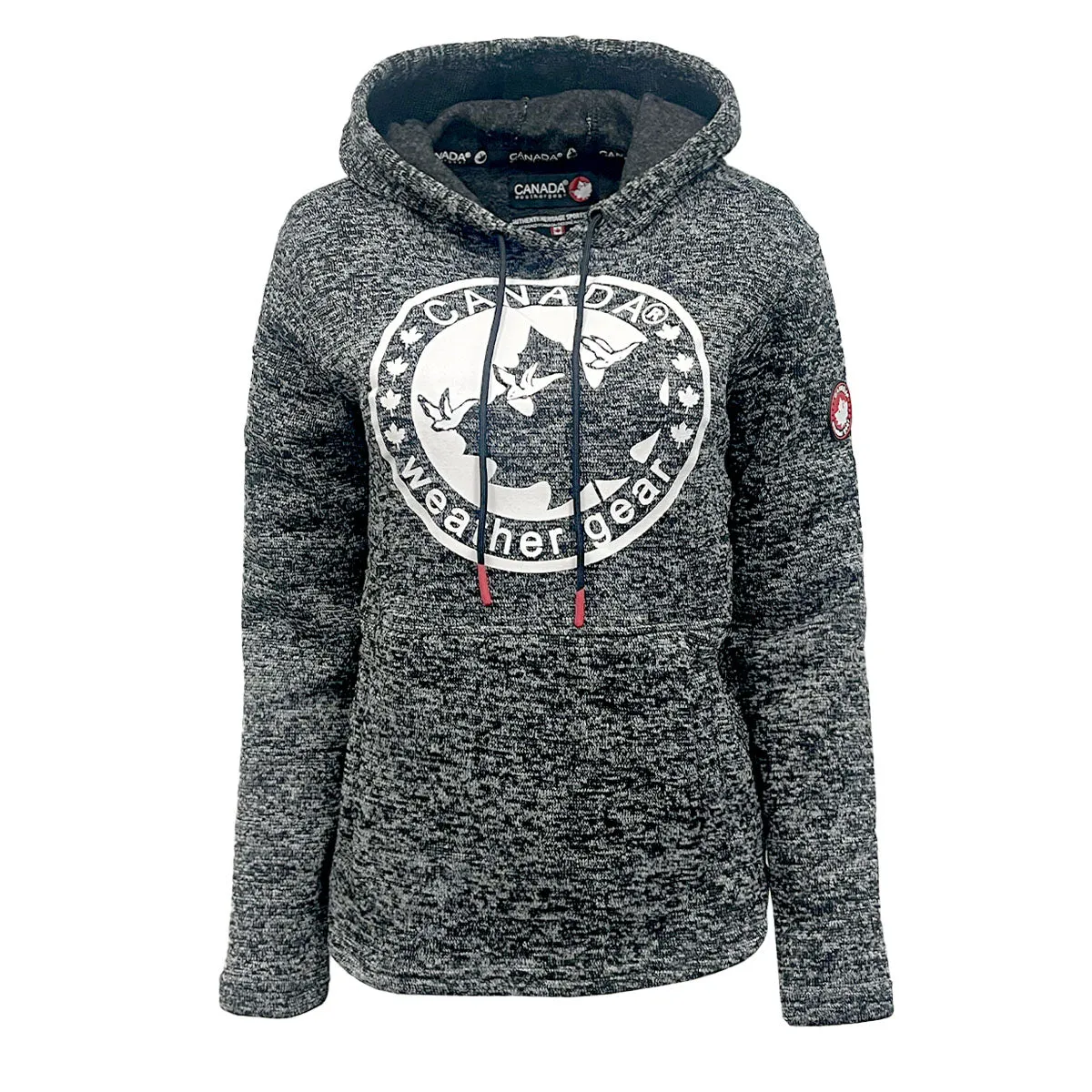 Canada Weather Gear Women's Hooded Sweater Fleece with Logo Print sold by Zulily