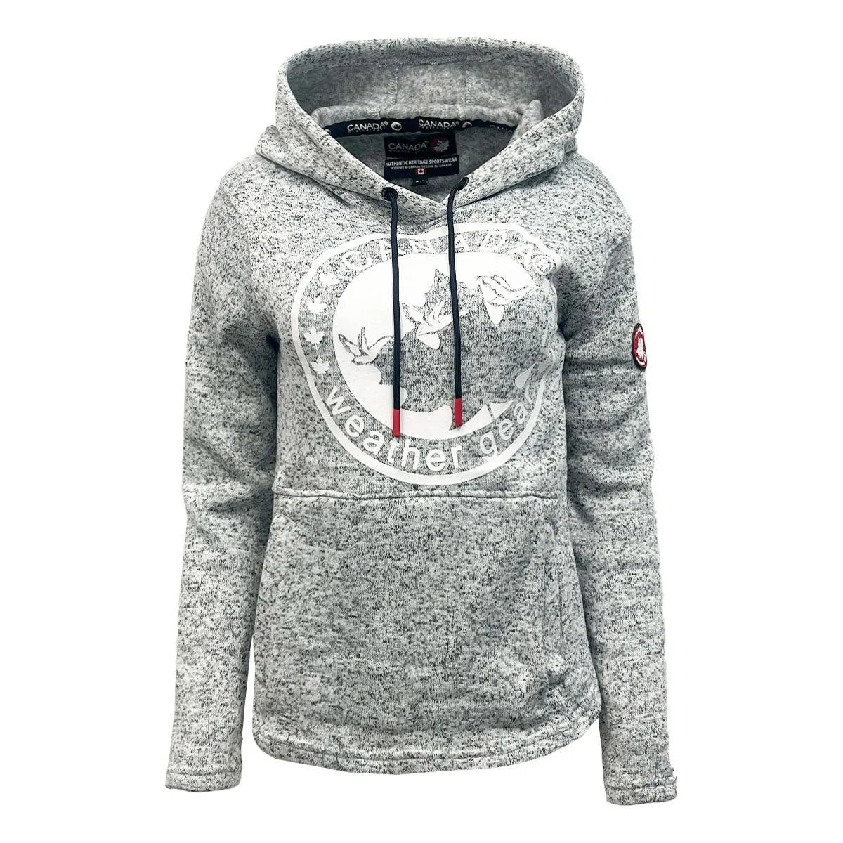 Canada Weather Gear Women's Hooded Sweater Fleece with Logo Print sold by Zulily product image thumbnail 2